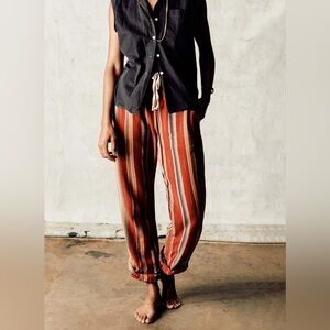 Imogene and Willie fethiye in hand-loomed coastal stripe size large